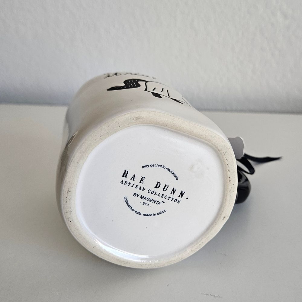 NEW Rae Dunn | 'Creeping It Real' Black Cat Ghost Ceramic Tea Mug Coffee Cup - Picture 4 of 4